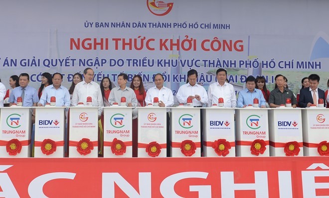 Mise en chantier d’un projet de lutte contre les inondations à Ho Chi Minh-ville - ảnh 1